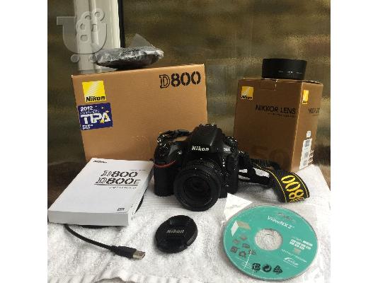 Φακός Nikon D800 και αξεσουάρ, ασύρματο κλείστρο, εξωτερικό φλας...